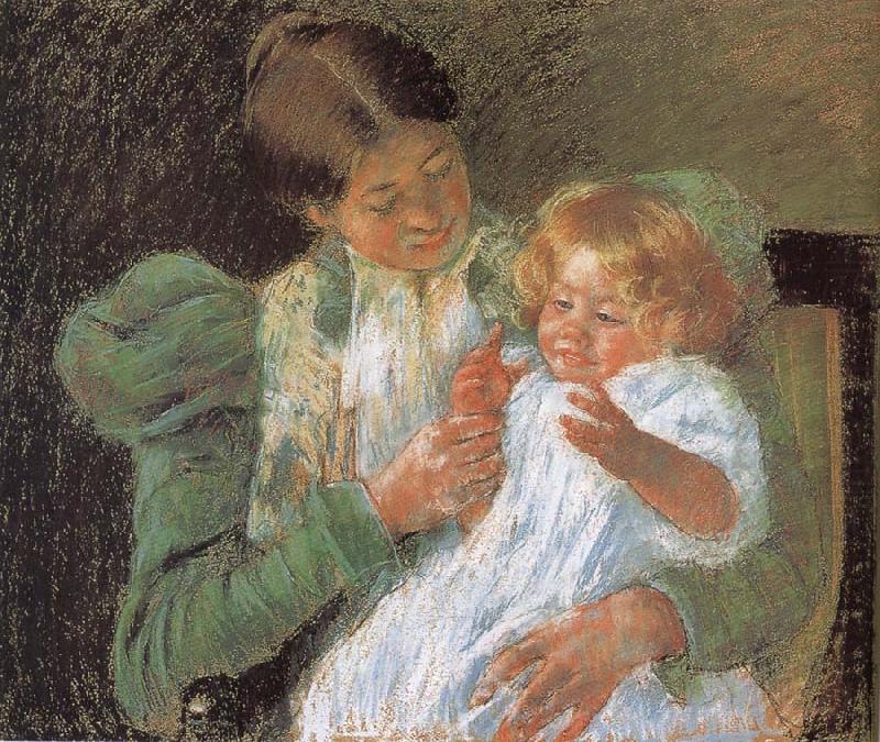 Mother and son, Mary Cassatt